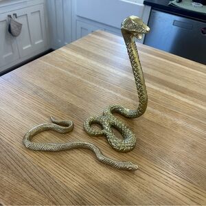Gold Snake Decor